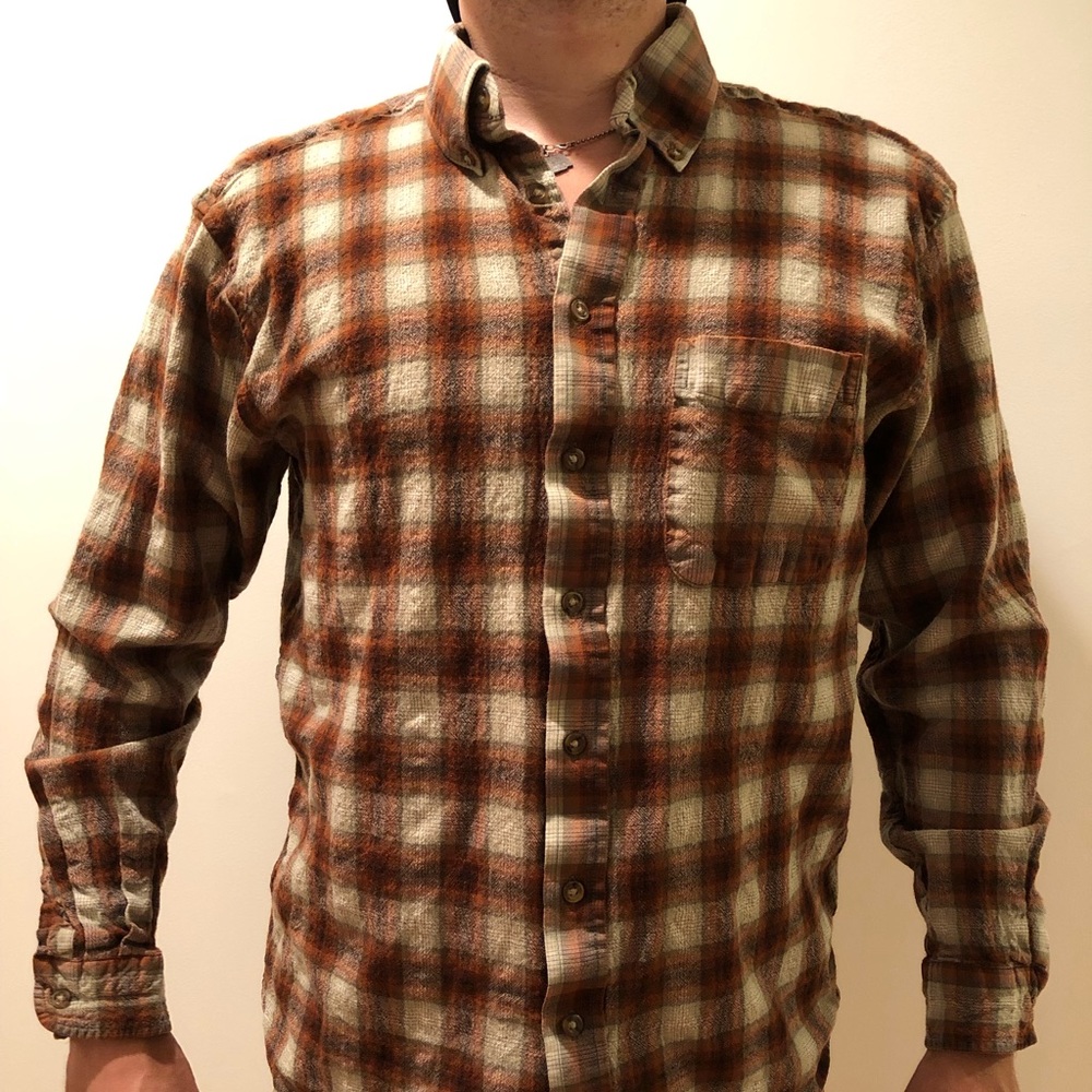 Pendleton Sir Pendleton Wool Plaid Shirt Large